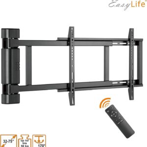 Elektrische TV-Wandhalterung mit motorisiertem Schwenkarm